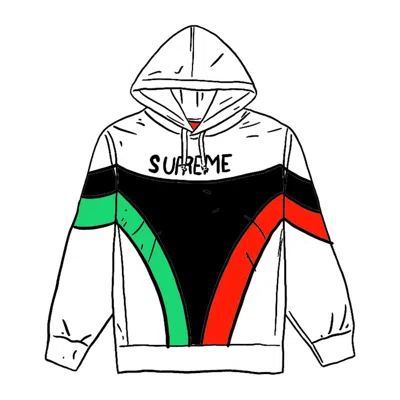 Pre-owned Supreme Men's  Milan Hooded Sweatshirt In White