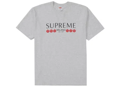 Pre-owned Supreme Men's  Milano Tee Shirt In Ash Grey In Gray