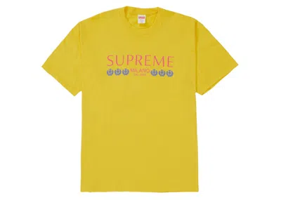 Pre-owned Supreme Men's  Milano Tee Shirt In Yellow