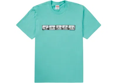 Pre-owned Supreme Men's  Milford Graves Tee Shirt In Teal In Blue