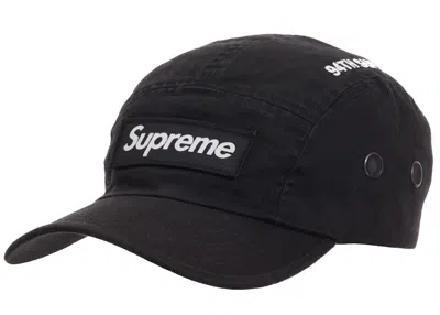 Pre-owned Supreme Men's  Military Camp Cap Cap (fw21) In Black
