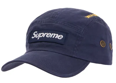 Pre-owned Supreme Men's  Military Camp Cap Cap (fw21) In Navy Blue