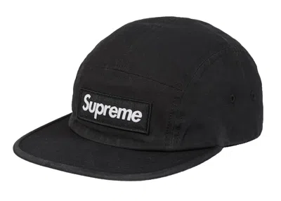 Pre-owned Supreme Men's  Military Camp Cap (fw19) In Black