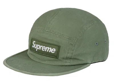 Pre-owned Supreme Men's  Military Camp Cap (fw19) In Olive