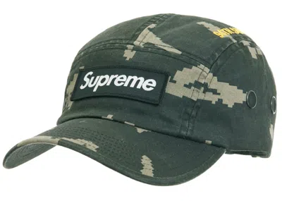 Pre-owned Supreme Men's  Military Camp Cap (fw21) In Olive Russian Camo In Green