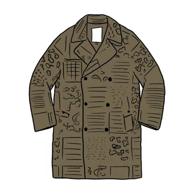 Pre-owned Supreme Men's  Military Trench Coat In Olive Paisley In Green