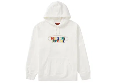 Pre-owned Supreme Men's  Missoni Hooded Sweatshirt In White