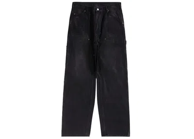 Pre-owned Supreme Men's  Mm6 Maison Margiela Foil Double Knee Painter Pant In Black