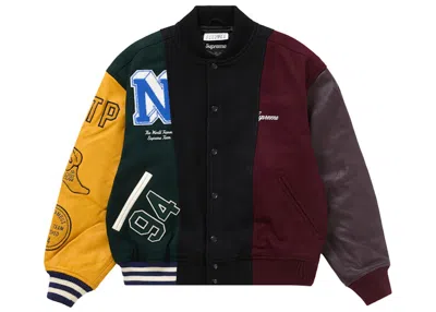 Pre-owned Supreme Men's  Mm6 Maison Margiela Split Varsity Jacket