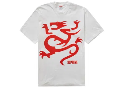 Pre-owned Supreme Men's  Mobb Deep Dragon Tee Shirt In White