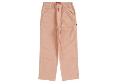 Pre-owned Supreme Men's  Moleskin Double Knee Painter Pant (fw23) In Dusty Pink