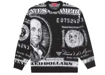 Pre-owned Supreme Men's  Money Sweater In Black