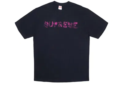 Pre-owned Supreme Men's  Morph Tee Shirt In Navy Blue