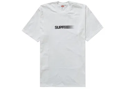Pre-owned Supreme Men's  Motion Logo Tee Shirt (ss23) In White