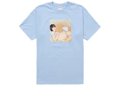 Pre-owned Supreme Men's  Mouse Tee Shirt (ss25) In Powder Blue
