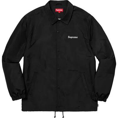 Pre-owned Supreme Men's  Nan Goldin Misty And Jimmy Paulette Coaches Jacket In Black