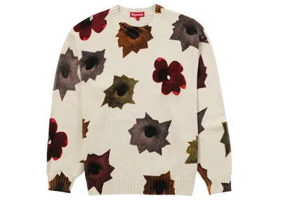 Pre-owned Supreme Men's  Nate Lowman Sweater In White