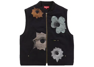 Pre-owned Supreme Men's  Nate Lowman Work Vest In Black