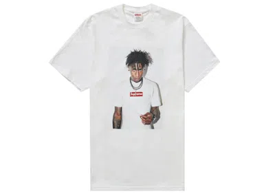 Pre-owned Supreme Men's  Nba Youngboy Tee Shirt In White