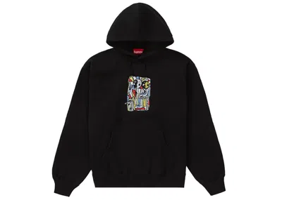 Pre-owned Supreme Men's  Neil Blender Mosaic Hooded Sweatshirt In Black