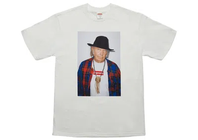 Pre-owned Supreme Men's  Neil Young Tee Shirt In White