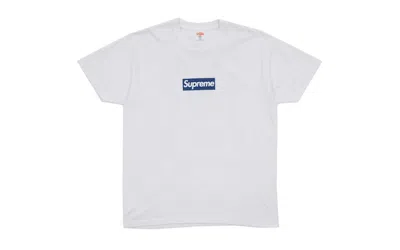 Pre-owned Supreme Men's  New York Yankees Box Logo Tee Shirt In White