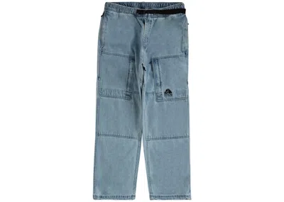 Pre-owned Supreme Men's  Nike Acg Belted Denim Pant In Washed Blue