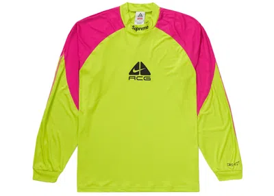 Pre-owned Supreme Men's  Nike Acg Jersey In Pale Green