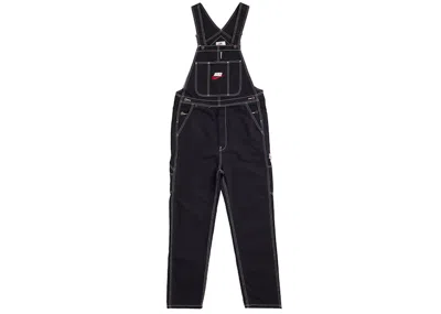 Pre-owned Supreme Men's  Nike Cotton Twill Overalls In Black