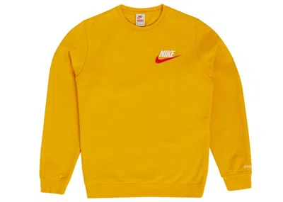Pre-owned Supreme Men's  Nike Crewneck Sweatshirt In Mustard
