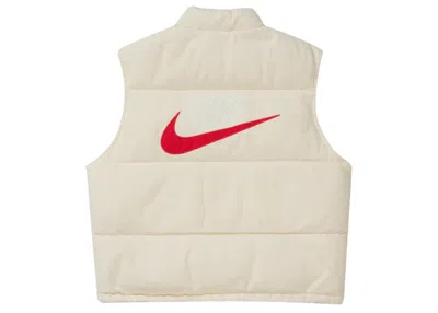 Pre-owned Supreme Men's  Nike Denim Puffer Vest In Natural In Brown