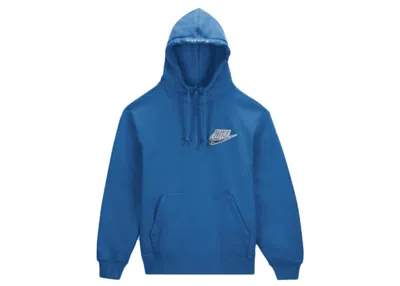 Pre-owned Supreme Men's  Nike Half Zip Hooded Sweatshirt In Blue