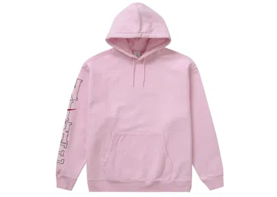 Pre-owned Supreme Men's  Nike Hooded Sweatshirt In Light Pink