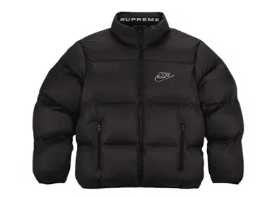 Pre-owned Supreme Men's  Nike Reversible Puffy Jacket In Black