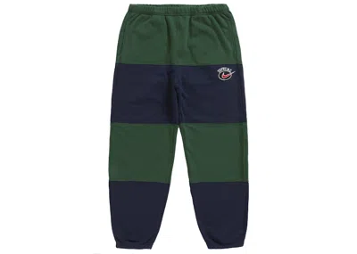 Pre-owned Supreme Men's  Nike Stripe Sweatpant In Navy Blue