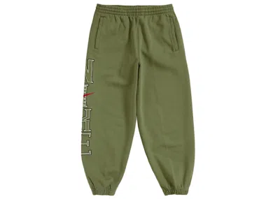 Pre-owned Supreme Men's  Nike Sweatpants In Olive In Green