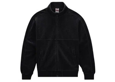 Pre-owned Supreme Men's  Nike Velour Track Jacket In Black