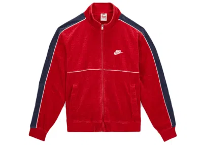 Pre-owned Supreme Men's  Nike Velour Track Jacket In Red