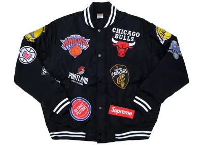 Pre-owned Supreme Men's  Nike/nba Teams Warmup Jacket In Black