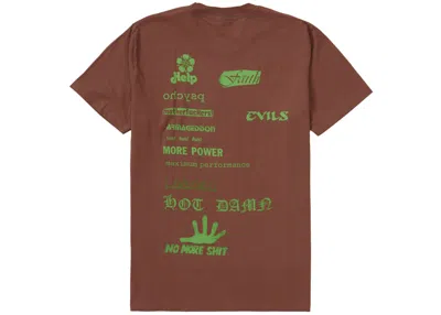 Pre-owned Supreme Men's  No More Shit Tee Shirt In Brown