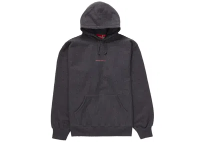 Pre-owned Supreme Men's  Number One Hooded Sweatshirt In Charcoal