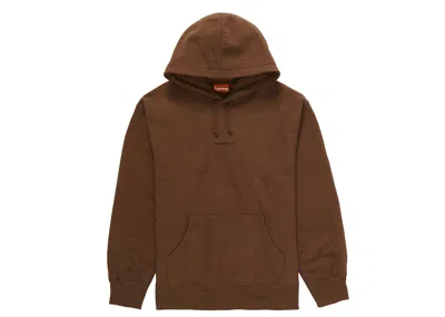 Pre-owned Supreme Men's  Number One Hooded Sweatshirt In Dark Brown
