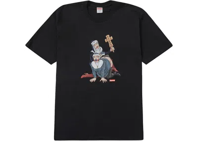 Pre-owned Supreme Men's  Nuns Tee Shirt In Black