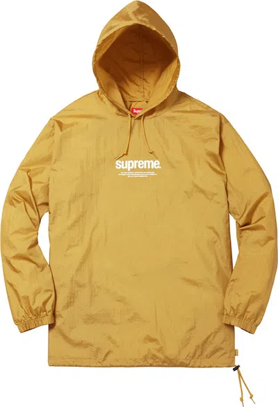Pre-owned Supreme Men's  Nylon Packable Poncho In Gold
