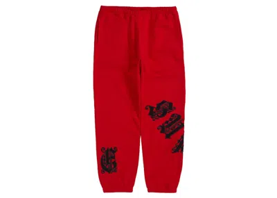 Pre-owned Supreme Men's  Old English Wrap Sweatpant In Red