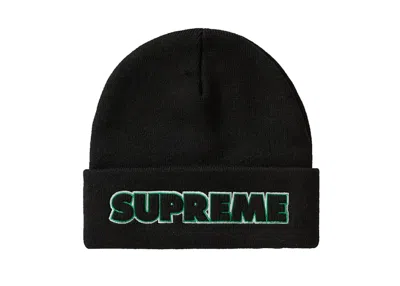Pre-owned Supreme Men's  Outline Beanie (fw19) In Black