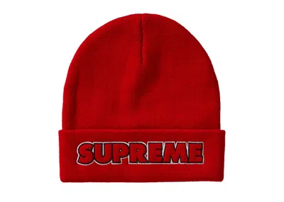 Pre-owned Supreme Men's  Outline Beanie (fw19) In Red
