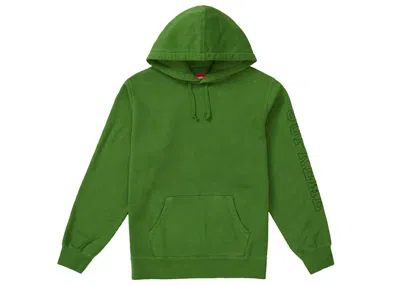 Pre-owned Supreme Men's  Overdyed Hooded Sweatshirt In Green