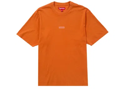 Pre-owned Supreme Men's  Overprint Small Box Short Sleeve Top In Orange