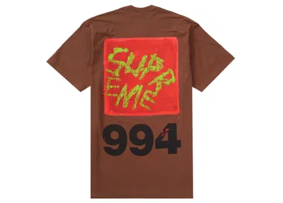 Pre-owned Supreme Men's  Paint Tee Shirt In Brown